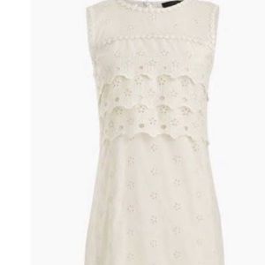 Jcrew. Tiered eyelet dress